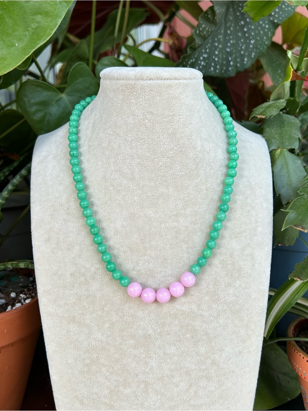 Green & Pink necklace
